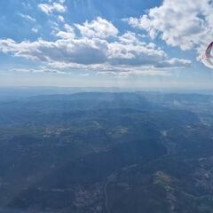Flugwegposition um 15:00:52: Aufgenommen in der Nähe von 02025 Petrella Salto, Rieti, Italien in 2483 Meter